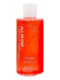 Сыворотка для лица с коллагеном Jigott All-In-One Collagen Capsule Ampoule, 200 мл
