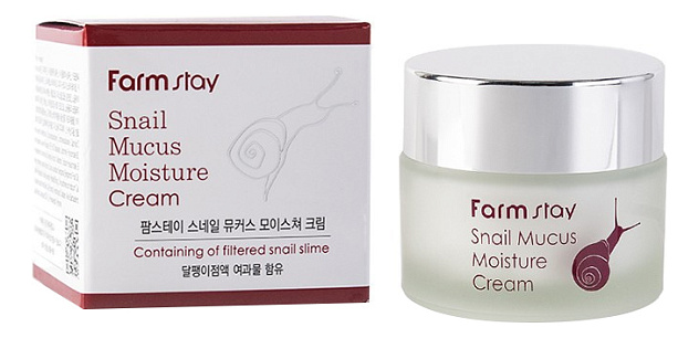 Крем для лица увлажняющий улиточный FarmStay Snail Mucus Moisture, 50 мл