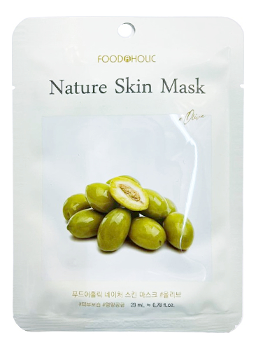 Маска тканевая FOODAHOLIC Olive Nature Skin Mask (23ml)